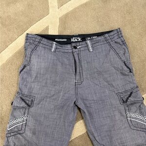Buckle Gray Cargo Shorts